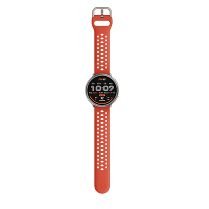 Amazfit Active 2 NFC (Round) Black Leather + Red Silicone