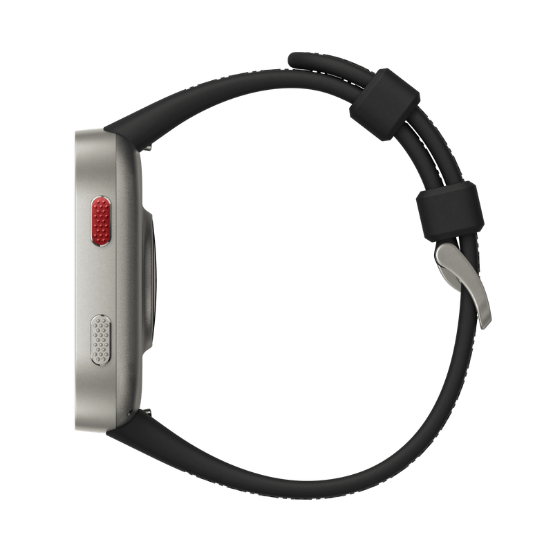 Amazfit Bip Max — vedere laterală, profil subțire