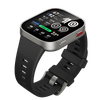 Amazfit Bip Max European Silver — vedere 3/4 cu ramă argintie